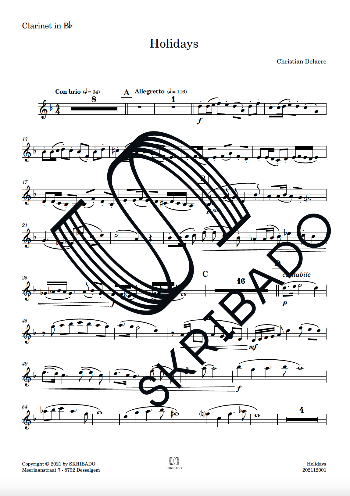 02 – Clarinet in Bb – Holidays_preview