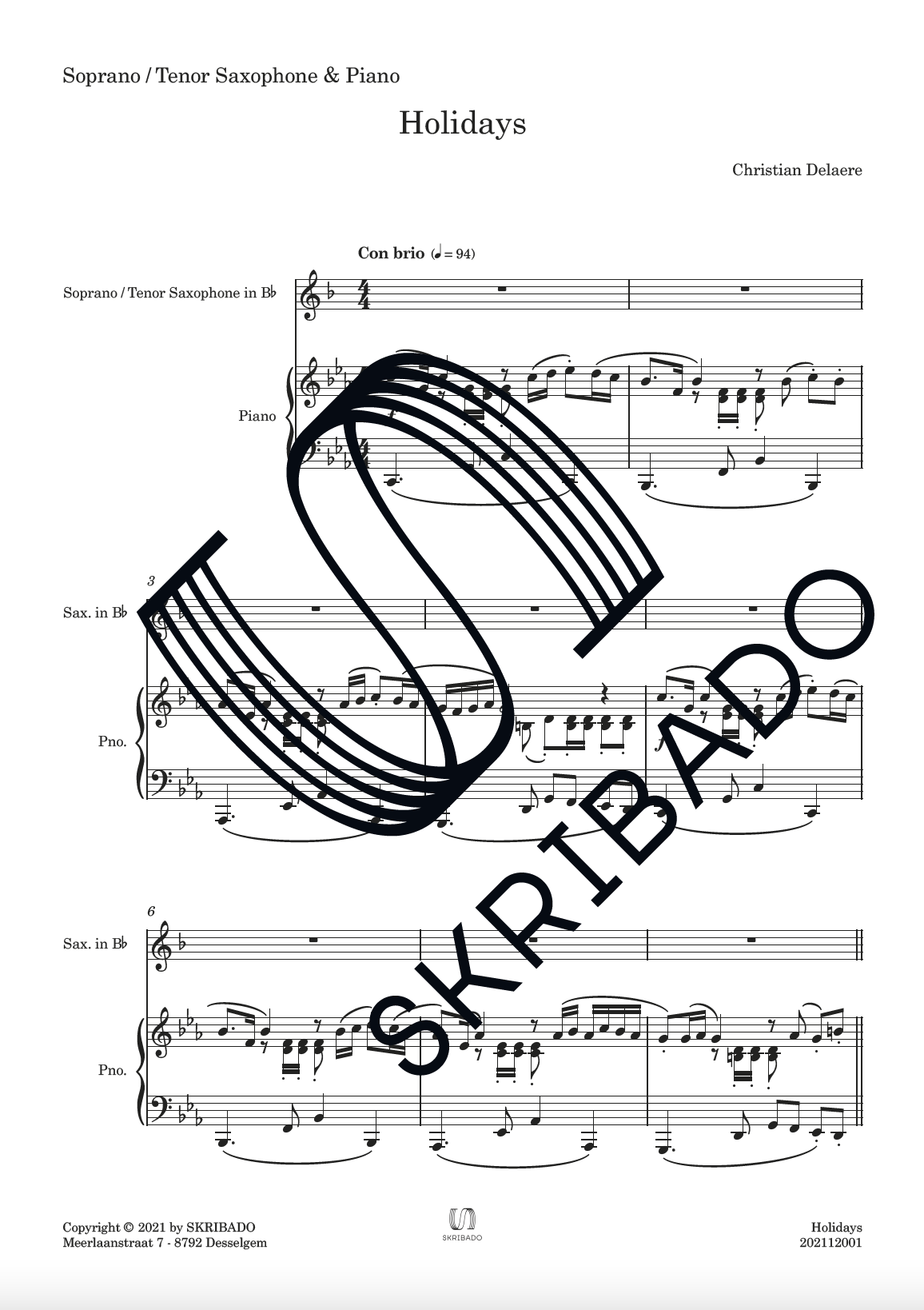 03 – Soprano – Tenor Saxophone – Piano – Holidays_preview
