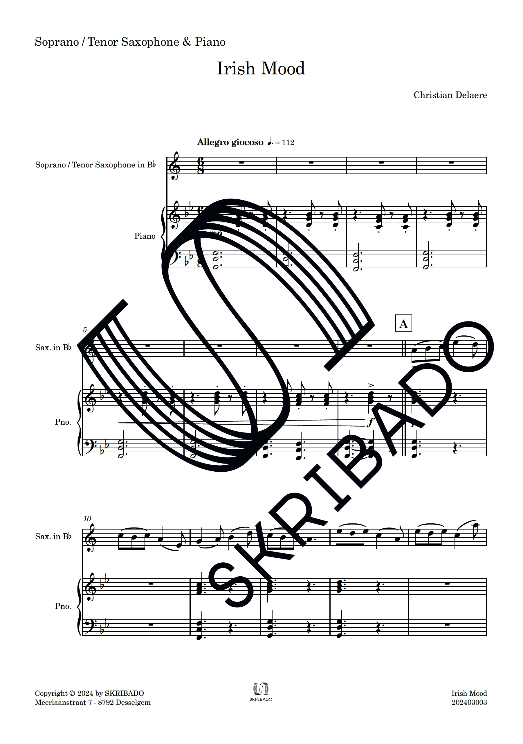 02 – Soprano – Tenor Saxophone – Piano – Irish Mood_preview