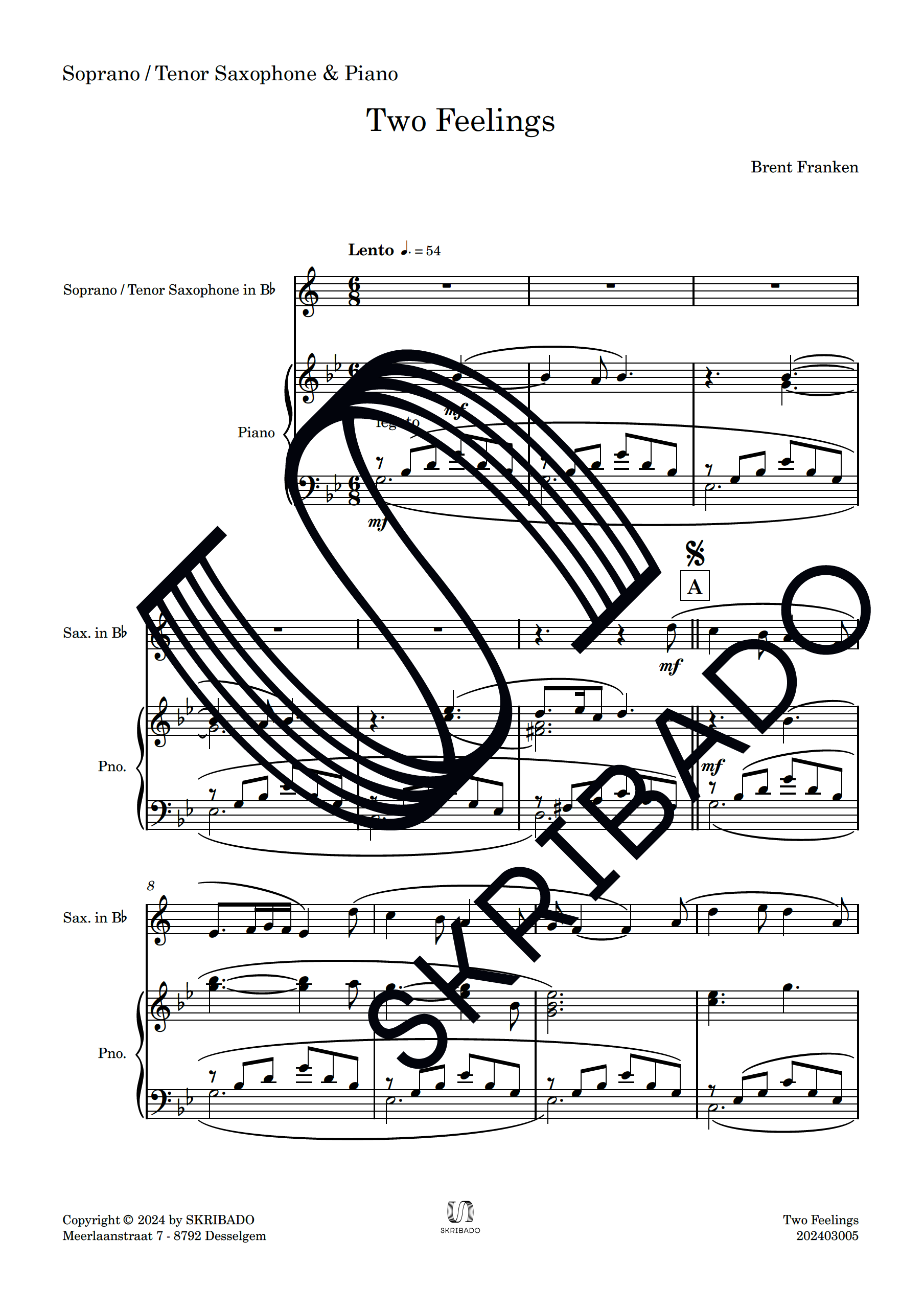 03 – Soprano – Tenor Saxophone – Piano – Two Feelings_preview
